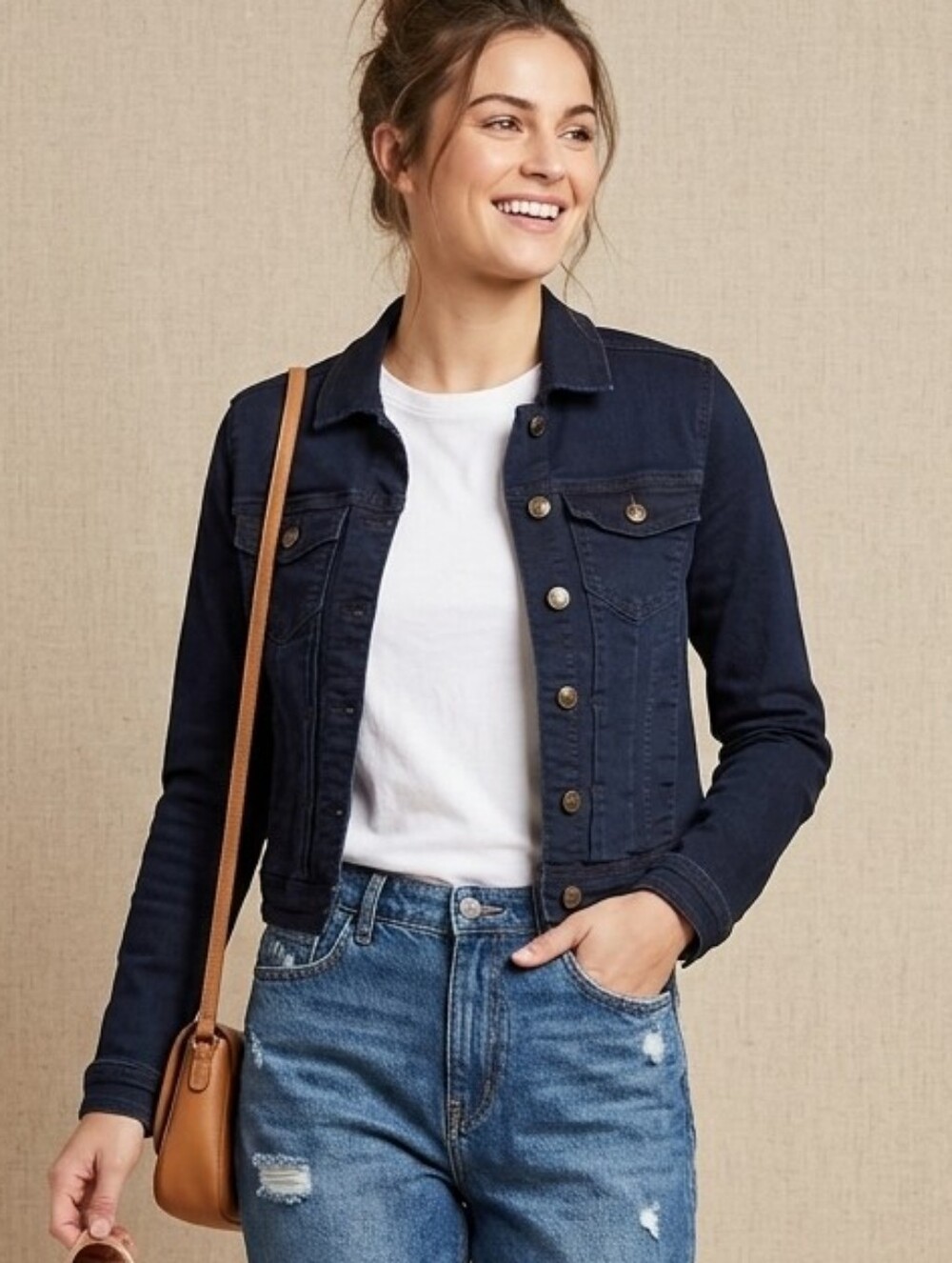Suko Jeans Cropped Denim Jacket